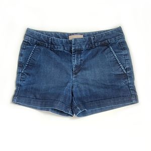 Banana republic jean shorts, size 27/4, dark wash.